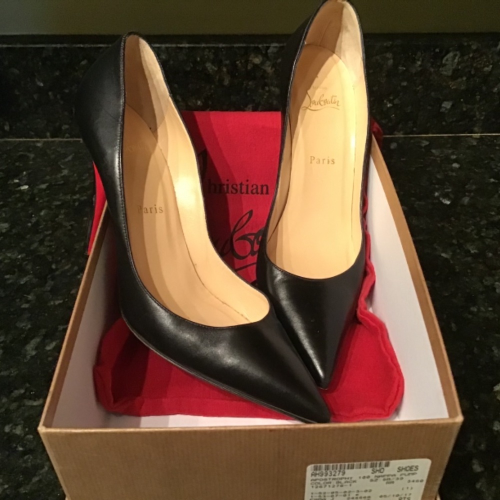 Christian Louboutin Apostrophy 100 Nappa Pump - Picture 5 of 6